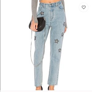 NWT MINK PINK STAR STUDDED JEANS